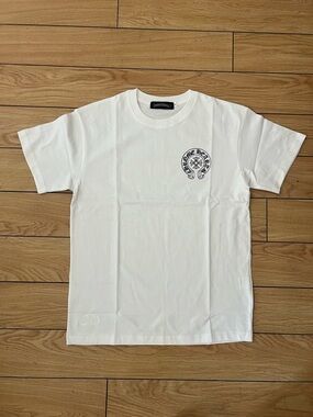 Chrome Hearts White Tee with Black Size M, and L